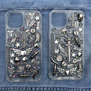 funda con brillos trashhcase